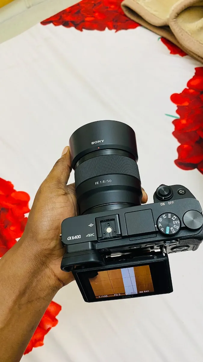 Sony a6400 with 50mmm lens plus accessories 