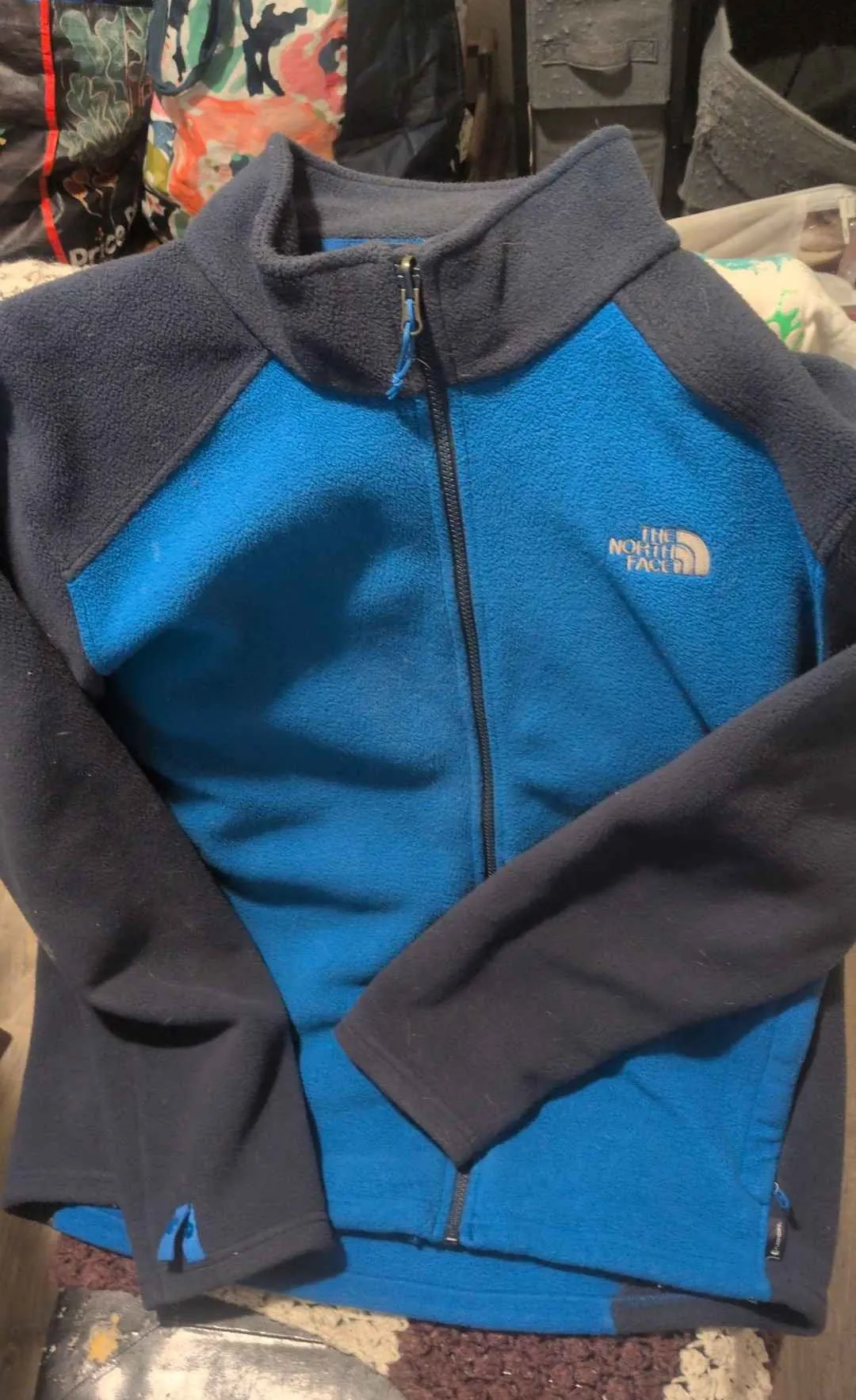 North Face Mens 2 Color Fleece Zip Up