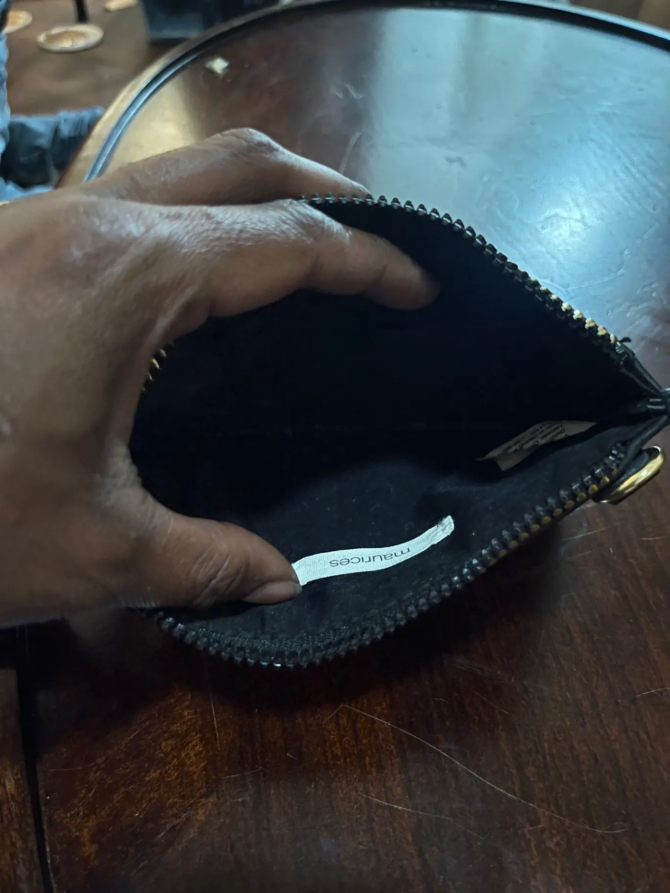 Little black tassel wallet clutch
