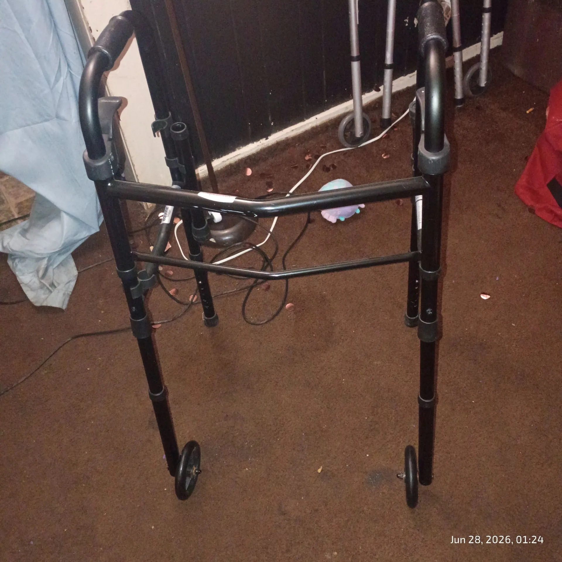 equate like new black walker adjustable